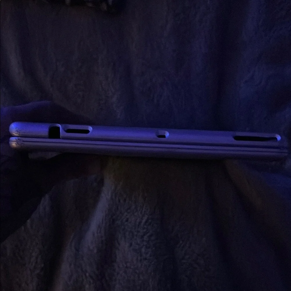 Silver Tablet with Keyboard Case